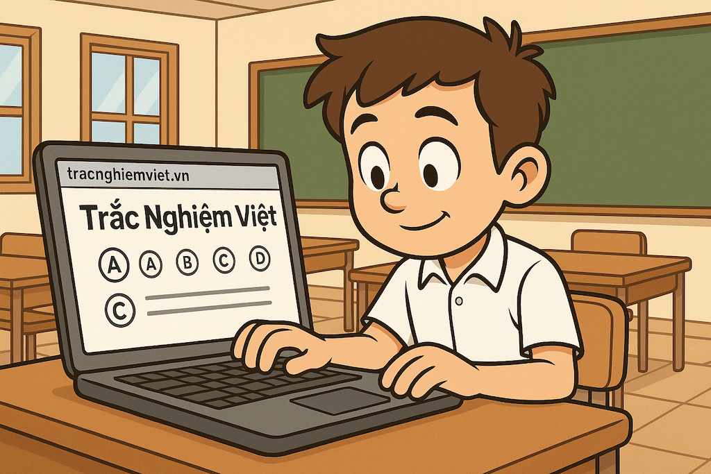 Trắc Nghiệm Việt - Hệ thống luyện thi, kiểm tra trắc nghiệm trực tuyến uy tín tại Việt Nam.